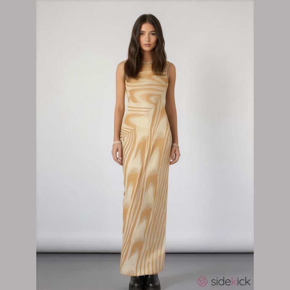 Hera jacquard maxi dress